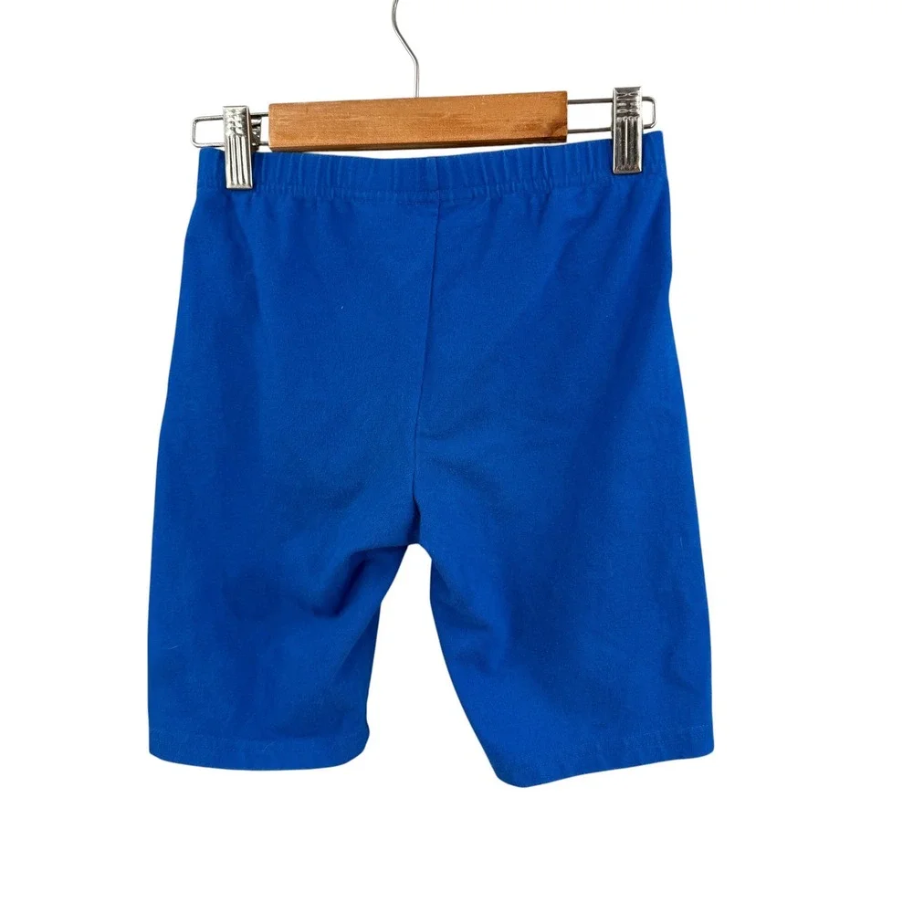 Hanna Andersson Bike Shorts Size 10‎ Blue Cotton Spandex
